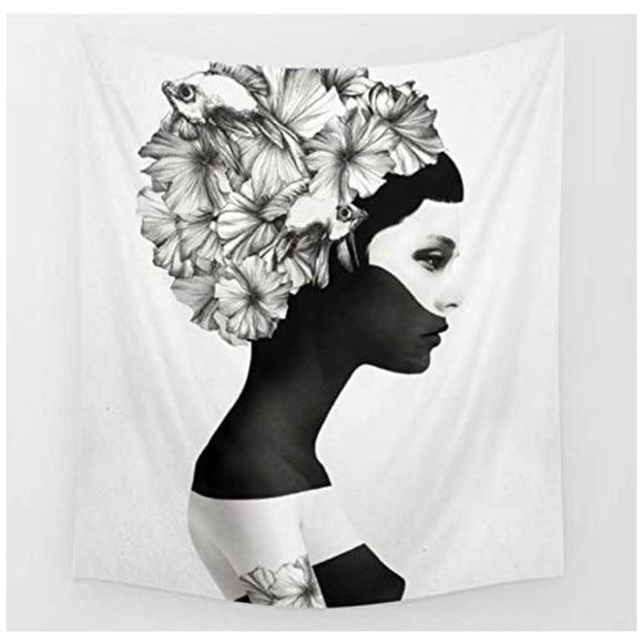 Other - Hanging wall tapestry manual boho floral girl